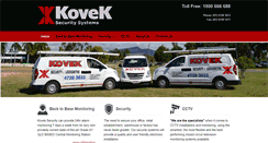 Desktop Screenshot of koveksecurity.com.au